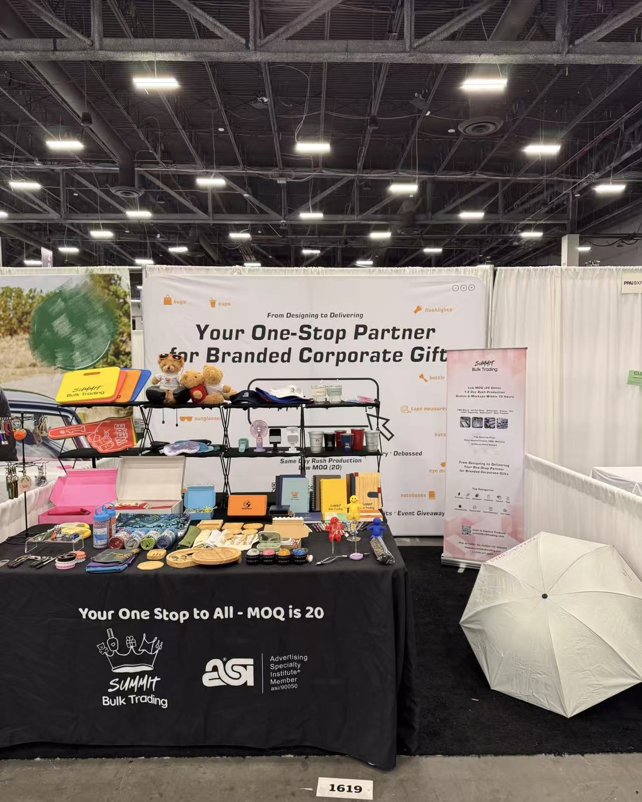 Summit Bulk Trading booth at PPAI Expo 2026 in Las Vegas
